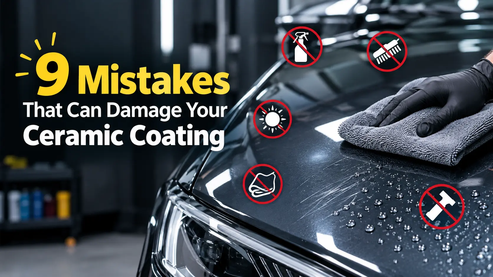 9 Mistakes That Damage Ceramic Coating | Always Dry Lucknow